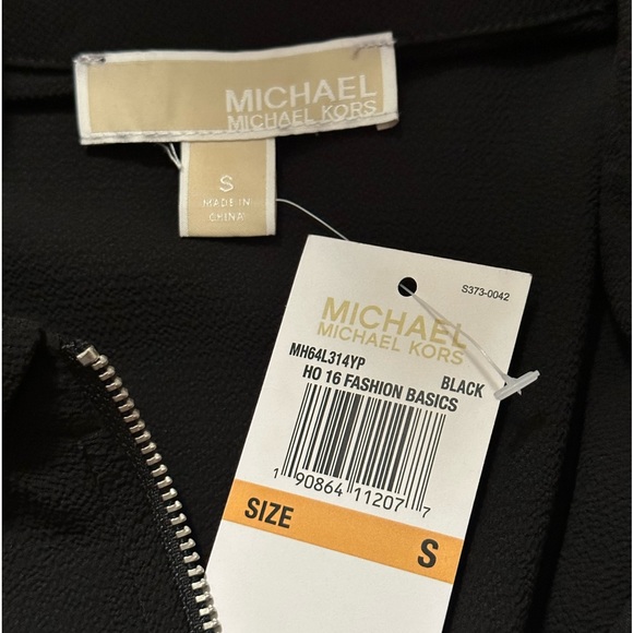 Michael Michael Kors Solid Zip-Up Top - Picture 2 of 7